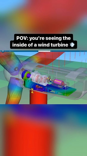 SIMULIA on Instagram: "This @3ds_simulia Simpack animation depicts an extreme load case scenario of a wind turbine. 🏔️💨 It assesses the wind turbine’s response to a sudden change in wind conditions, considering both aerodynamic and structural aspects. The simulation provides valuable insights into the system’s behavior under extreme loads and helps engineers optimize its design for robustness and reliability. #3DEXPERIENCE #SIMULIA #simulation #Simpack #MBS"