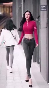 TikTok Trend: Skinny Girl Walking Sideways