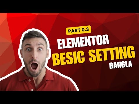 0.3: Elementor basic setting