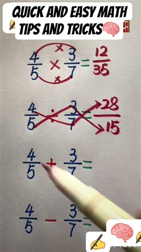 quick and easy math tips and tricks🧠✍️ #math #mathematics #education #shortsfeed #shorts #school
