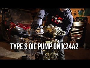 K24 Type S Oil Pump Install