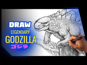 How to Draw Godzilla - Legendary Godzilla