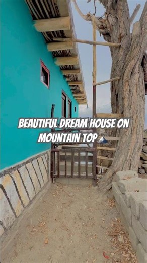 Beautiful House on Mountain Top | Peaceful Snowy View 🏔️ #villagelife #dramaticscenery #viral