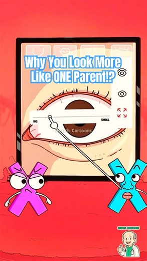 Why You Look More Like ONE Parent! #animation #shorts