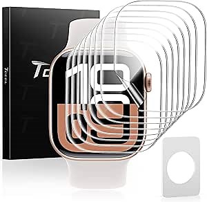 TOCOL 8 Pack Screen Protector for Apple Watch Series 11/10 42mm,[HD Clear] [Scratch Resistant] [Bubble Free] [Easy Installation] Ultra-thin TPU Flexible Soft Film 42mm, Clear