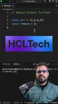 Remove Element In-Place | JavaScript Interview Question #dsa #interview #coding