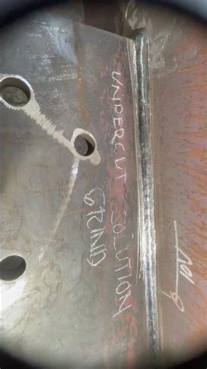 flux core welding weld defects undercut easy to repair just grimd #fcaa #safety #construction