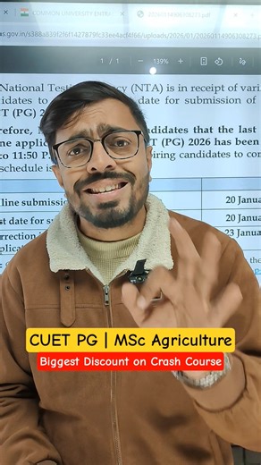CUET PG MSc Agriculture Entrance Crash Course Biggest Discount | Hurry up join now 🔥📚