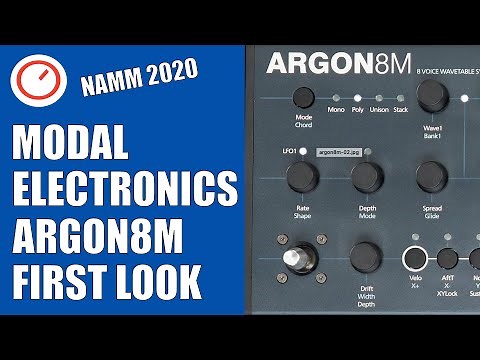 NAMM 2020: Modal Electronics Argon8M Desktop Synth First Look & Sound Demo | SYNTH ANATOMY