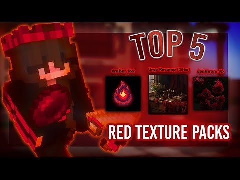 Top 5 COOLEST Red Texture Packs for PVP (Minecraft)
