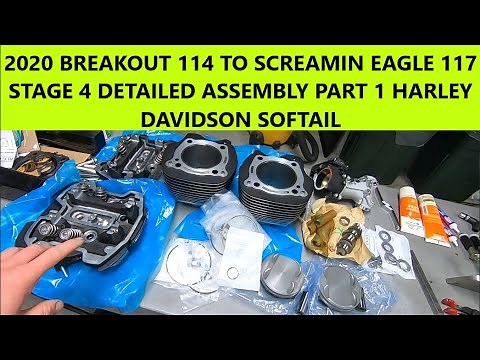 2020 BREAKOUT 114 TO SCREAMIN EAGLE 117 STAGE 4 DETAILED ASSEMBLY PART 1 HARLEY DAVIDSON SOFTAIL