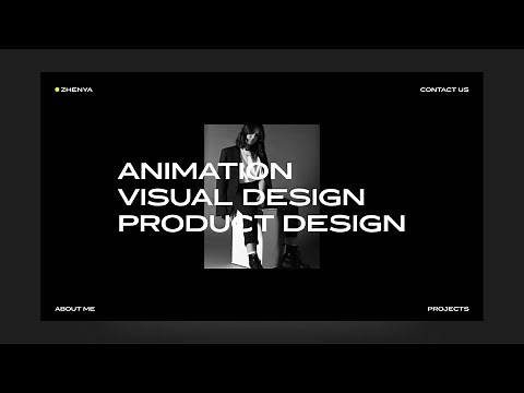 Animated Portfolio Website | Website Landing Page Design | Lettering Animation | HTML, CSS, GSAP