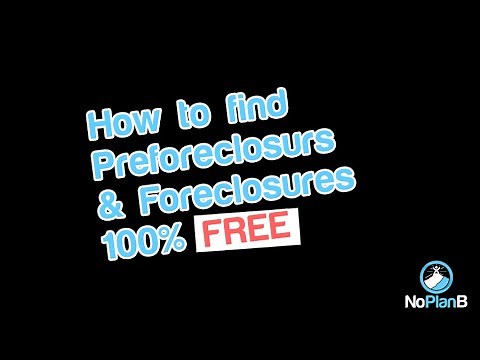 How to find Preforeclosures & Foreclosures for FREE