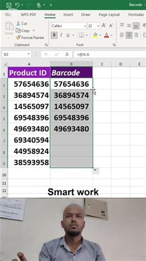 How to create barcode in xcel #xcel #trending #shortcut