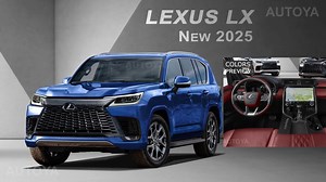 2025 Lexus LX Arrives Refreshed Inside-Out in Ritzy Colors, Albeit Only in CGI