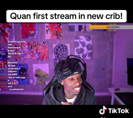 Quan First Stream in New Crib! Welcome to My Cozy Crib Tour