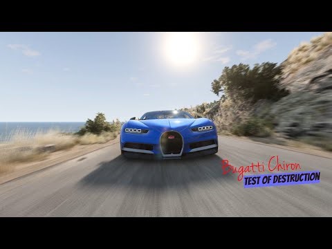 Bugatti Chiron Test of Destruction | Realistic BeamNG.drive