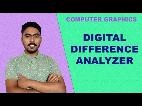 Digital Difference Analyzer | Computer Graphics | Solved Example