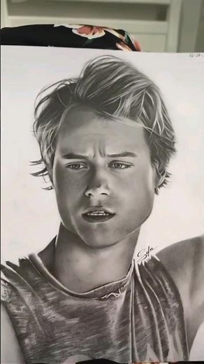 JJ Maybank drawing by Sofia Portraits #art #outerbanks #drawing #tiktok #artist #jjmaybank #foryou