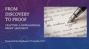 From Discovery to Proof: Crafting a Genealogical Proof Argument