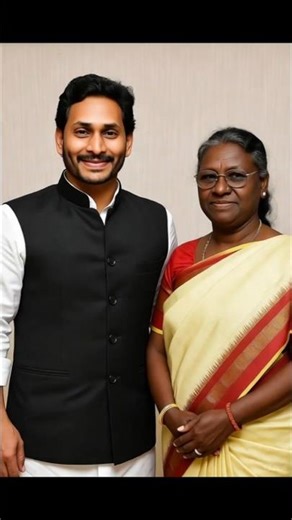 Ys jagan garu😍🔥 and President Droupadi murmu😍🔥modi shake hande #trending #bjp #ysjagan #ai #cm #pm