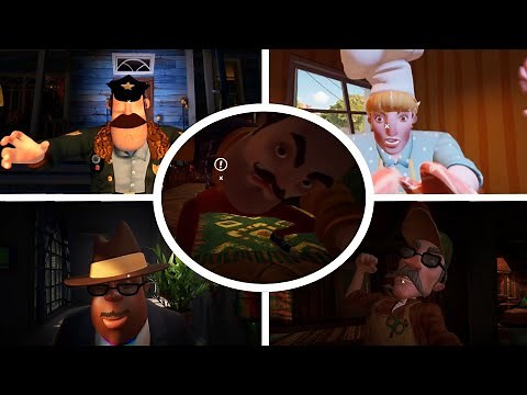 Hello Neighbor 2 ALL JUMPSCARES + All DLC | Hello Neighbor 2 ALL JUMPSCARES