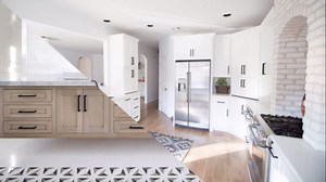 homdiy 20 Pack Matte Black Cabinet Handles, 5 Inch Hole Center Cabinet Pulls Modern Square Dresser Handles for Bathroom Kitchen Bedroom