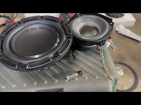 Hummer EV subwoofer upgrade in factory enclosure for 2022+ HEV