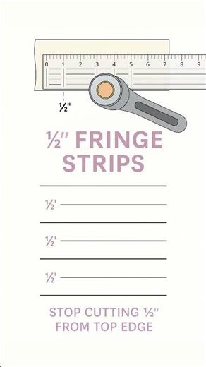 How to Cut Perfect Fabric Fringe ✂️🧵