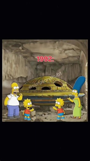 It looks like an alien UFO #thesimpsons #simpsons #old #simpsonspredictions #ancient