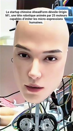 La startup AheadForm vient de présenter Origin M1, un visage robotique ultra réaliste 🤖