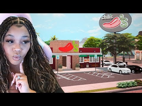 Building Chili's in The Sims 4 Using Only REALISTIC CC