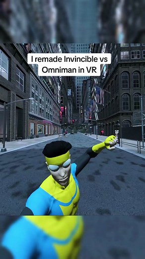 I remade omniman vs invincible in vr. Follow for a full battle! #invincible #omniman #vr #bladeandsorcery