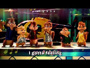 The Chipmunks & The Chipettes - "I Gotta Feeling" (Lyrics video)
