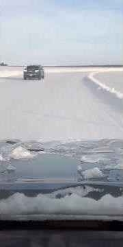Ice Road from Moosonee ON to Moose Factory - x3 Speed
