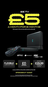 Catch the all the latest shows with EE TV for just £5 a month for 6 months. Plus switch up your subscriptions every month. | EE | Facebook