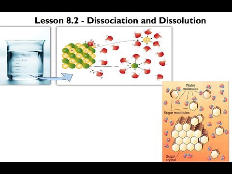 Lesson 8.1B - Dissociation and Dissolution