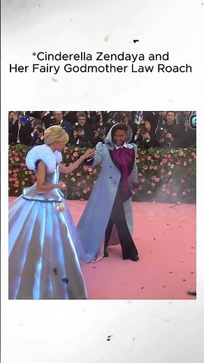 Cinderella Zendaya and Her Fairy Godmother Law Roach ✨👠 #Zendaya #LawRoach #FashionIcons