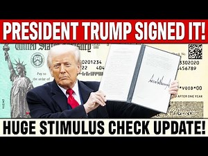 TRUMP SIGNED IT! Big $2000 Stimulus Check Update | NEW EXECUTIVE ORDER | Relief to Millions!
