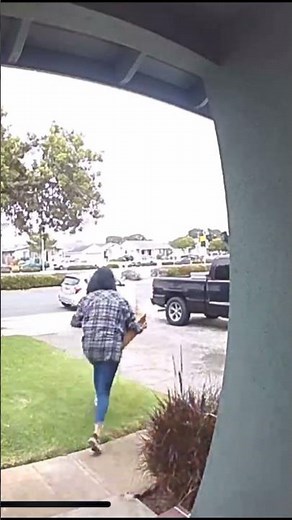Porch Pirate Caught Red Handed Stealing Amazon Package Must See Footage