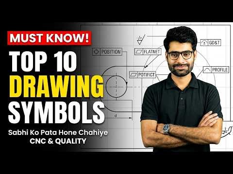 Top 10 Engineering Drawing Symbols Explained | CNC, Quality & Production Engineers