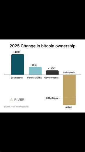 🚨 📊 En 2025, la structure de détention du Bitcoin change profondément 🔥
