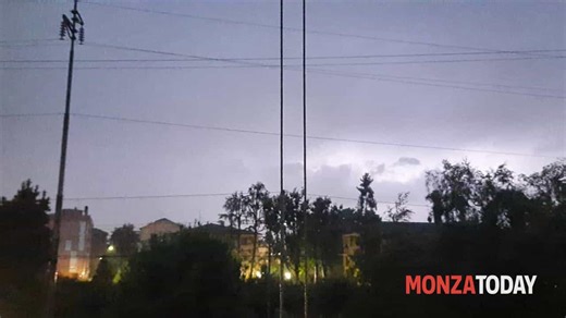 Temporale, raffiche di vento e grandine su Monza e Brianza
