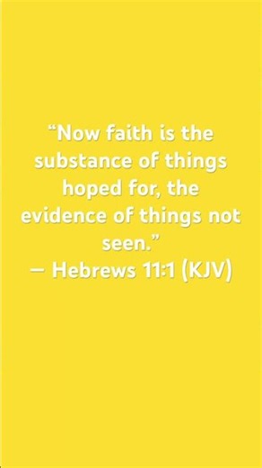 Hebrews 11:1 (NIV)￼