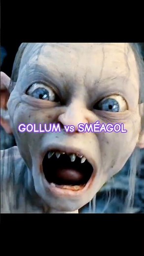 Gollum vs Sméagol | The Dark Self-Talking Scene | LOTR Two Towers #lotr #middleearth