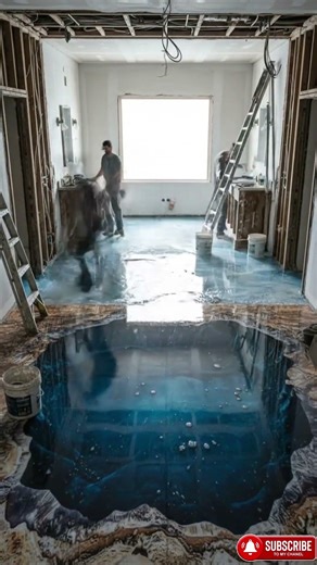 I Turned This Bathroom Into The Deep Ocean: Luxury 3D Epoxy Floor Makeover 🌊