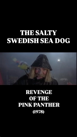 Another from Sellers’ final Pink Panther film, and this scene is just an excuse for silly wigs and daft accents. So we have Sellers playing Clouseau playing a Swedish sailor with inflatable parrot. Not a stretch for him. Marvellously daft. #ClassicComedy #PinkPanther #PeterSellers | Adrian Mackinder