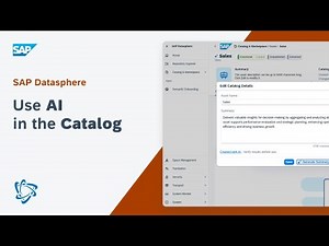 Use AI in the Catalog: SAP Datasphere
