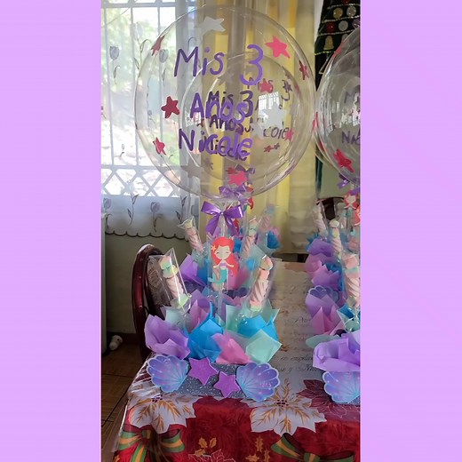 Centros de Mesa de la Sirenita: Personalizados y Encantadores