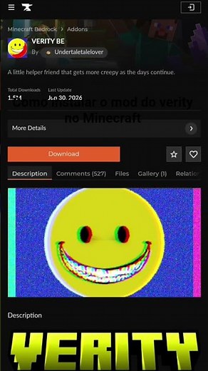 How to install the Verity mod in Minecraft
